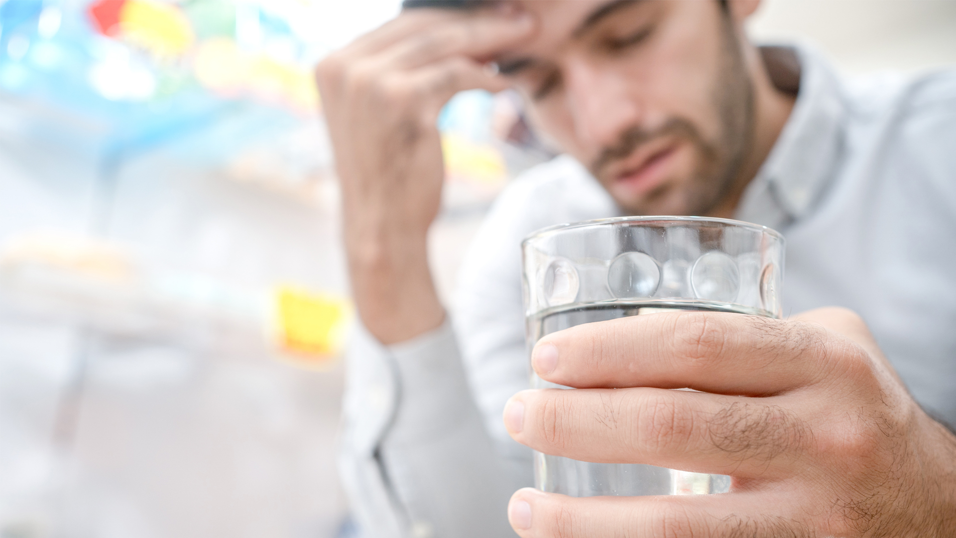 Image of man experiencing dizziness