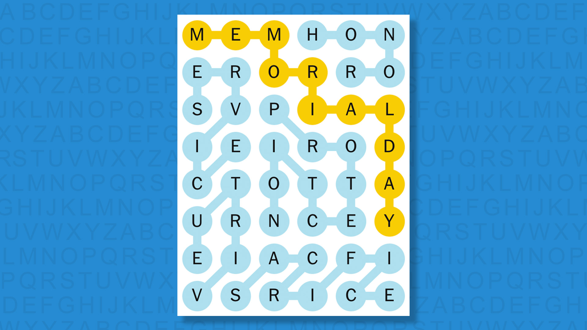 NYT Strands answers for game 813 on a blue background