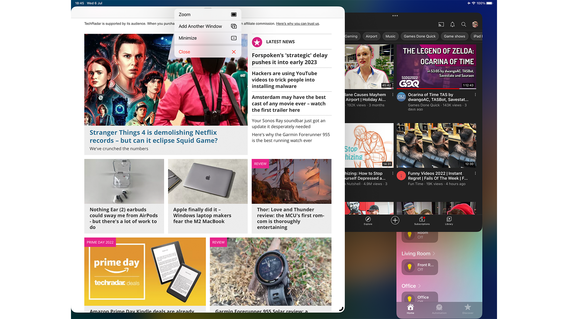 Stage Manager in iPadOS 16