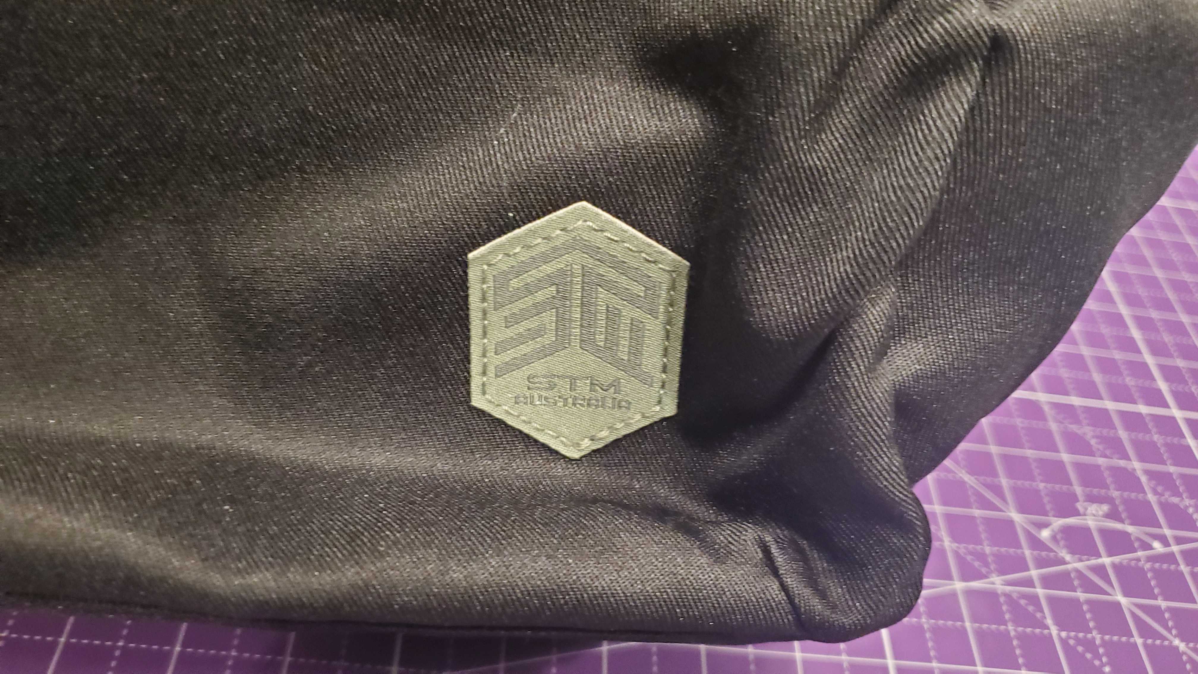a black laptop backpack
