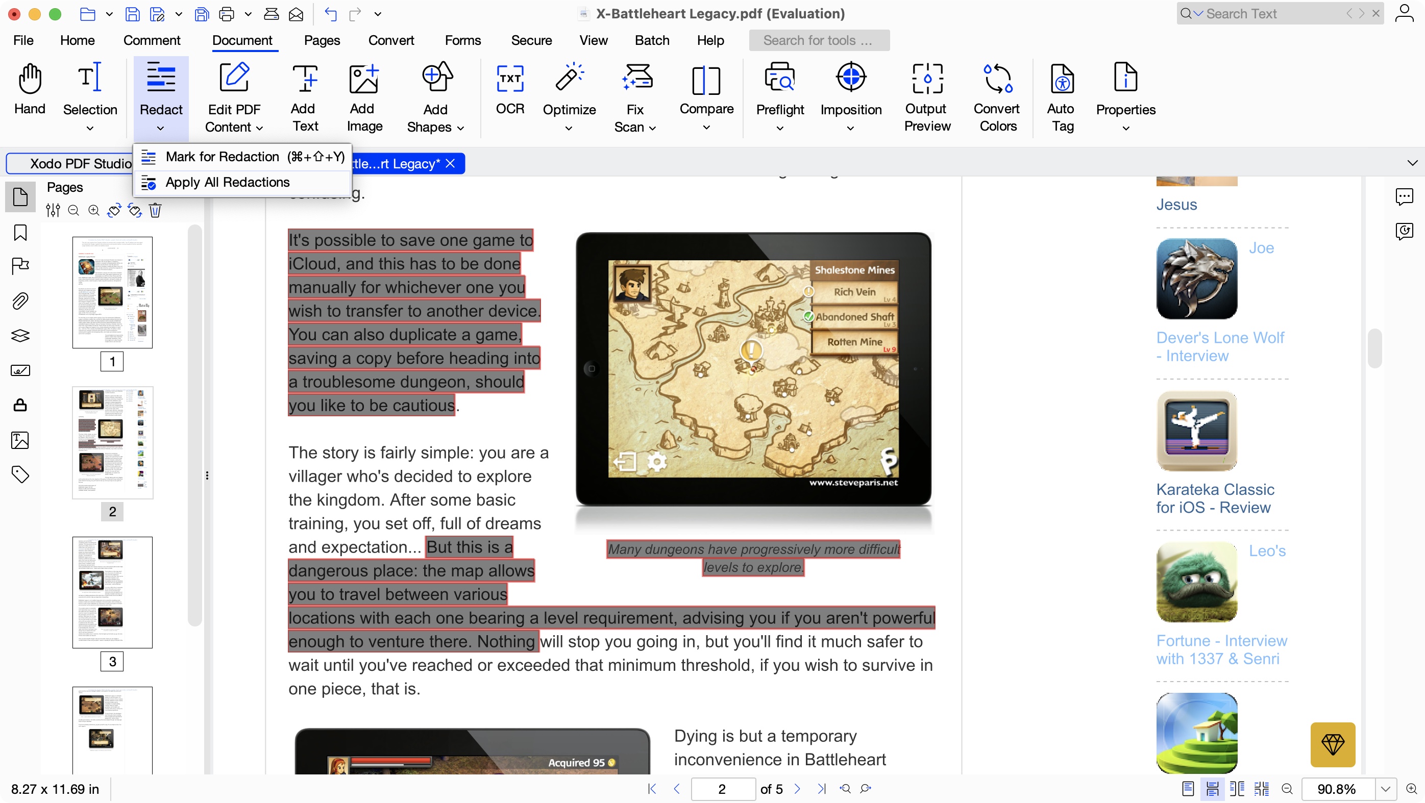 Xodo Desktop PDF Editor during our review