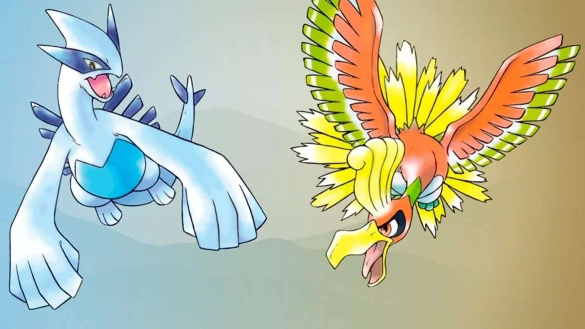 best Pokemon games: Ho-oh a bird-like Pok&amp;eacute;mon with red plumage, and Lugia a blue and white Pok&amp;eacute;mon resembling a mix of dragon and bird