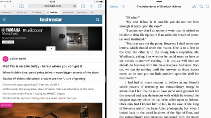 Multi-task on the iPad Pro with split view