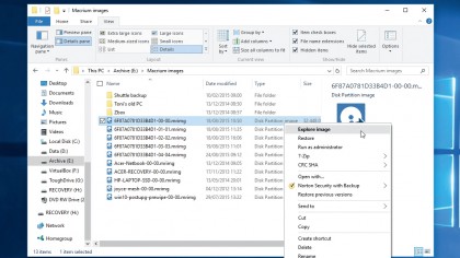 10. Restore options