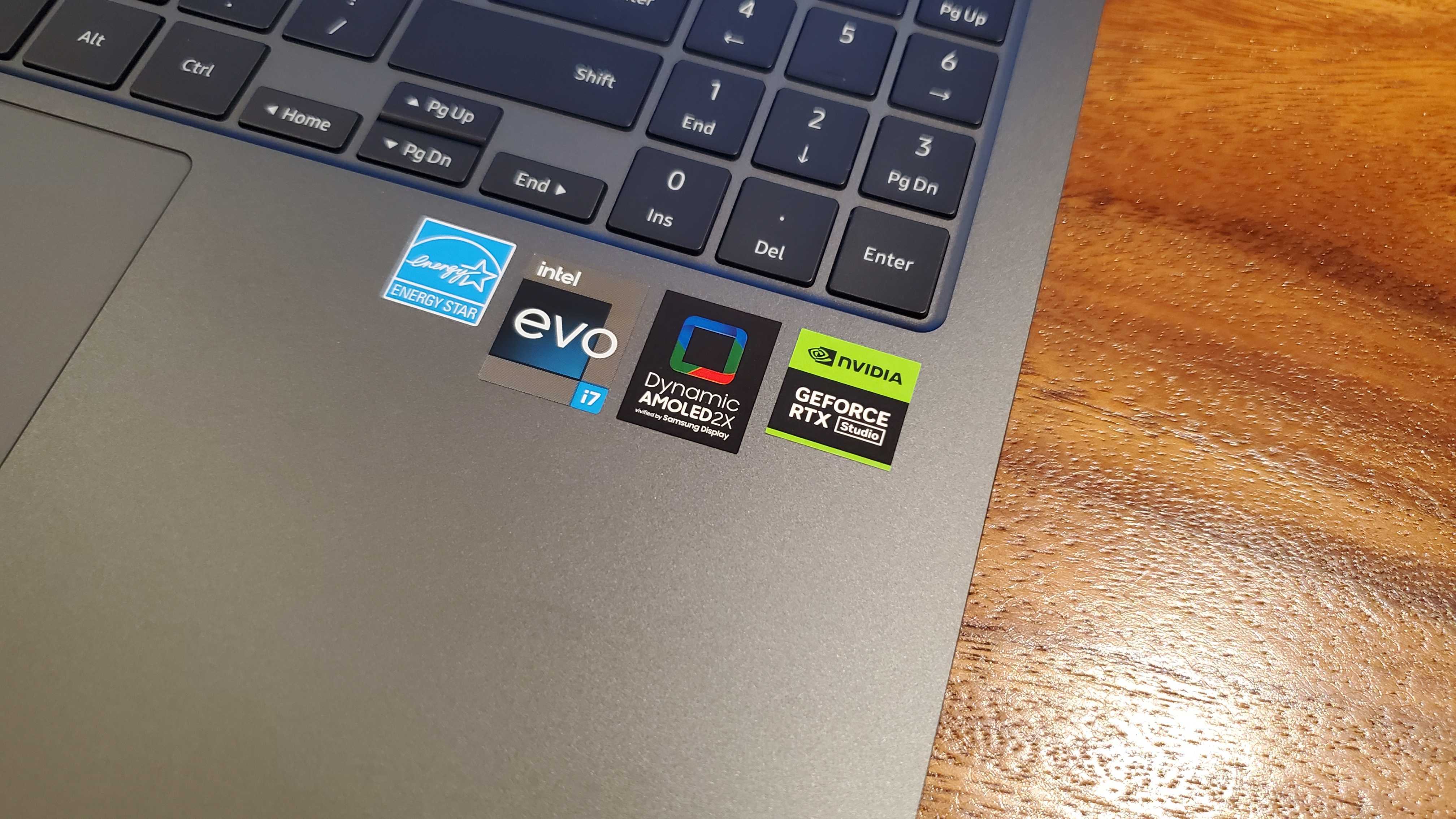 closeup of component stickers
