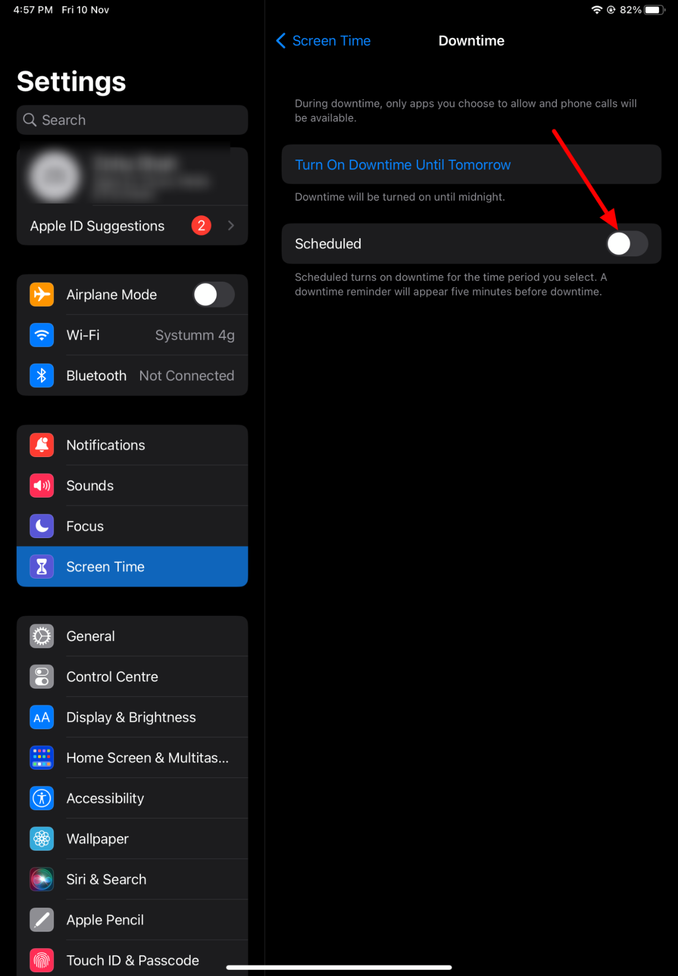 How to set parental controls on iPad 7