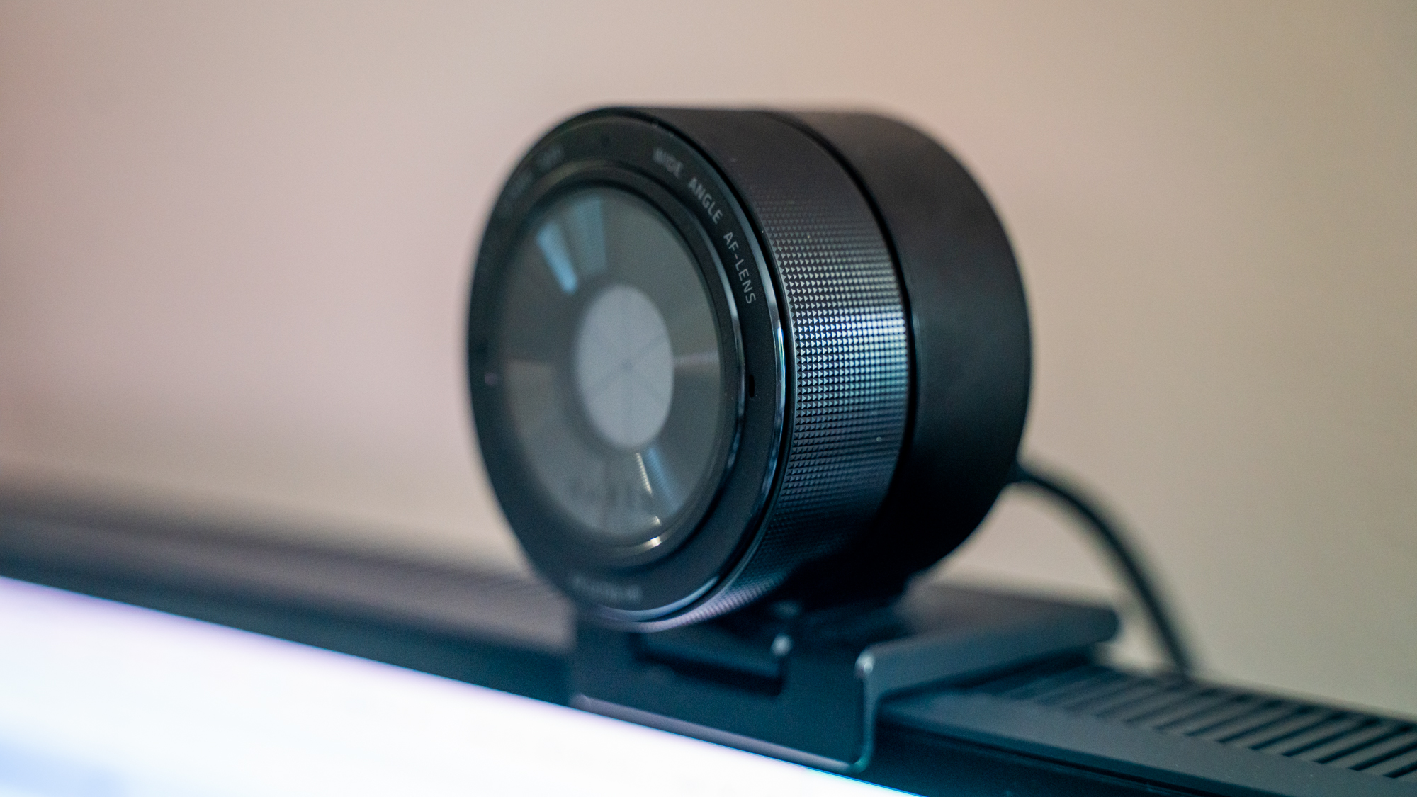 Razer Kiyo Pro Ultra mounted on a monitor