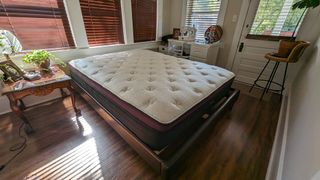 Helix Dusk Luxe mattress in reviewer's bedroom