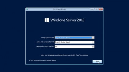 Server setup screenshot