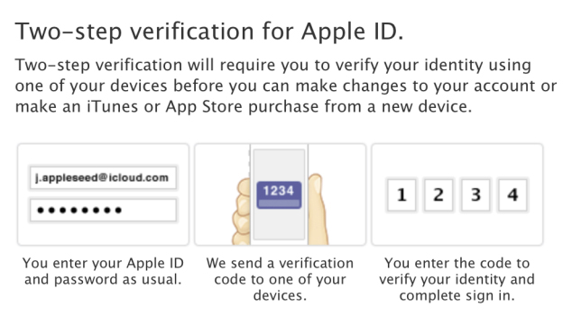 Apple busts out a two-step to boost iCloud, Apple ID security