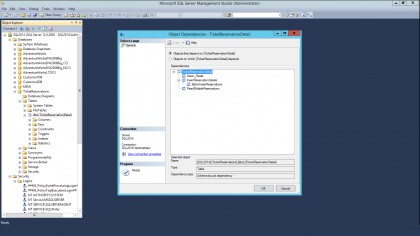 The interface of SQL Server 2014 hasn't changed; it's familiar but also dated