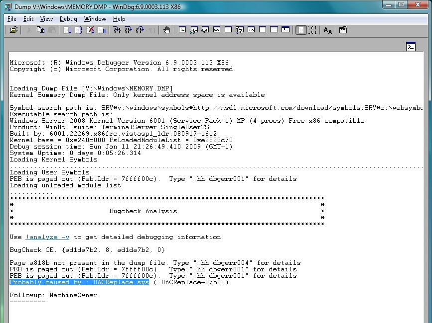 Debugging tools