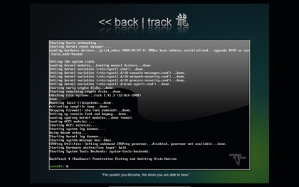 Backtrack boot