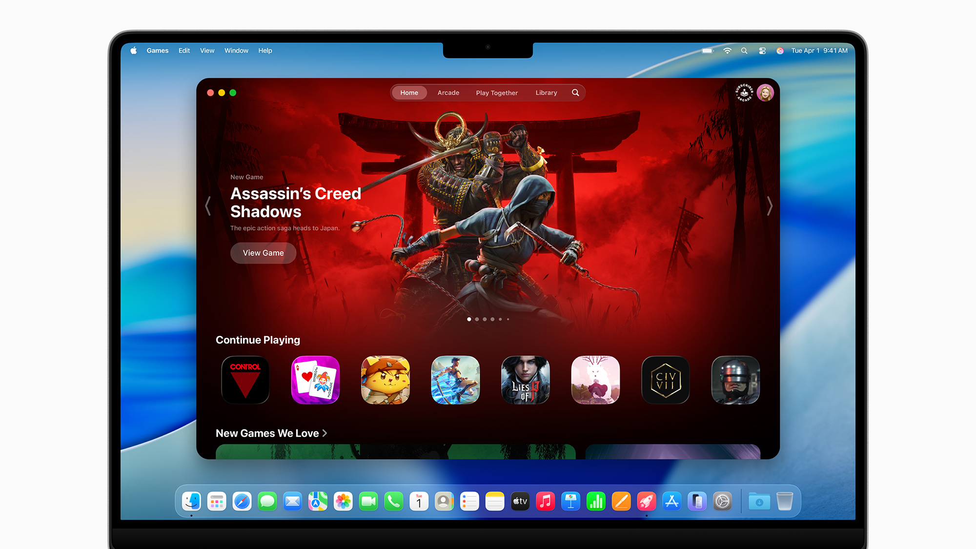 macOS Tahoe 26 screen