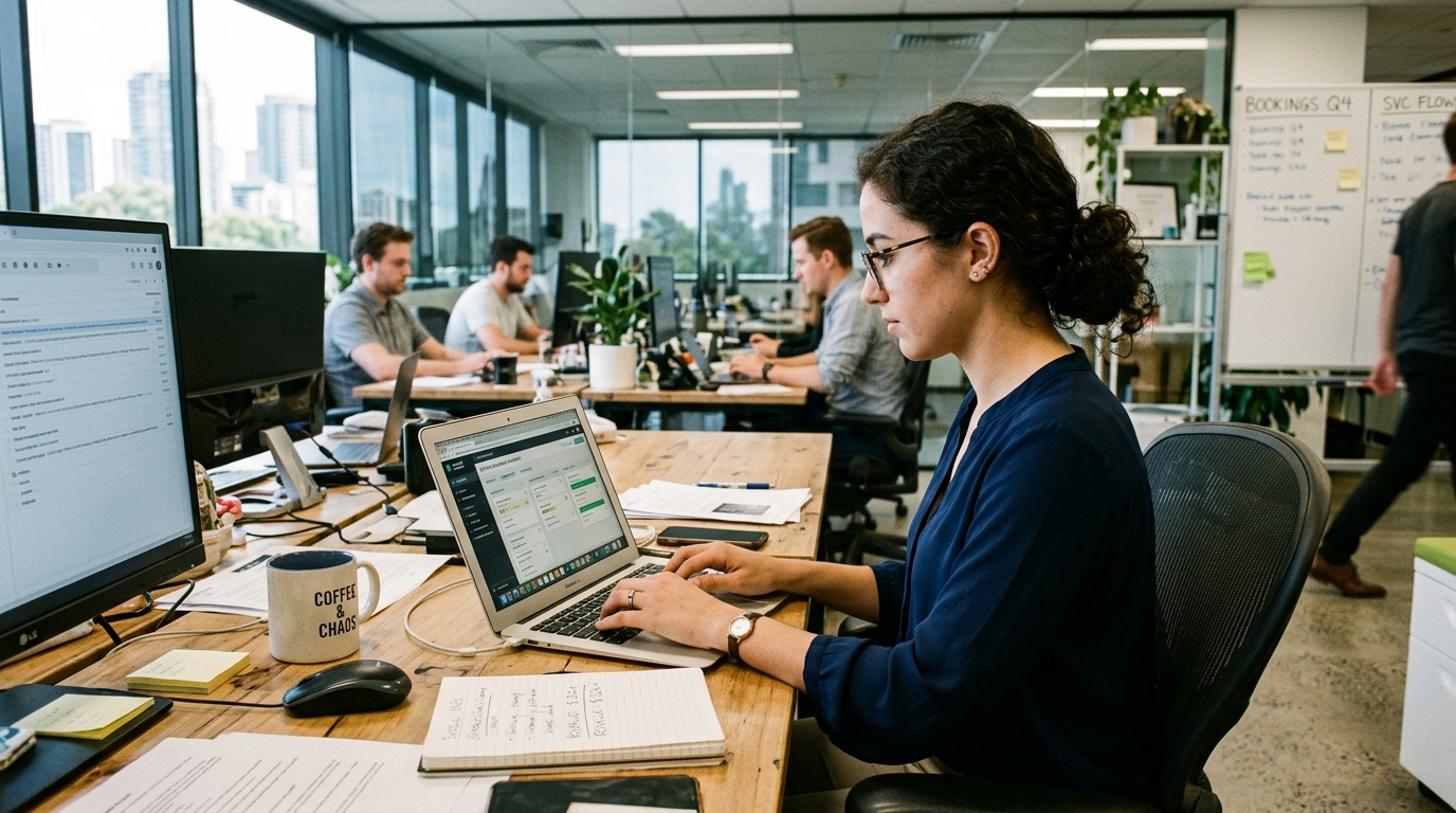 Service based business at work 
