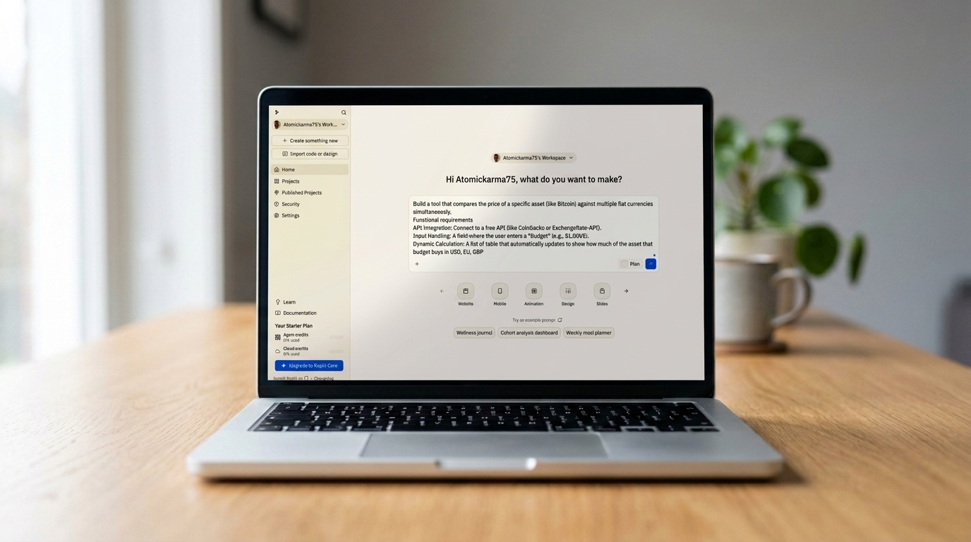 Replit on a macbook