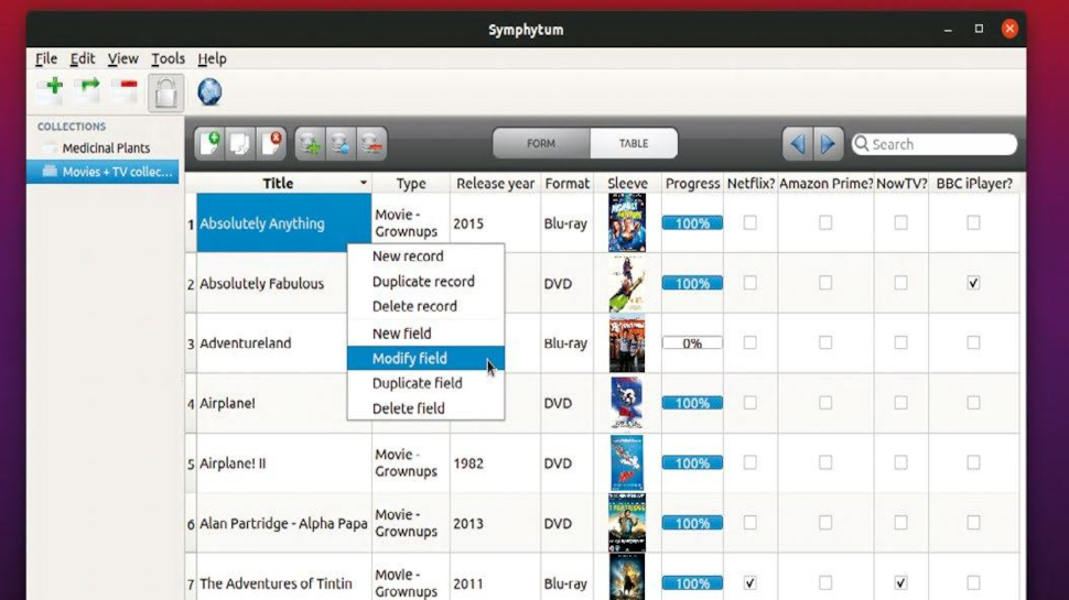 screenshot of symphytum