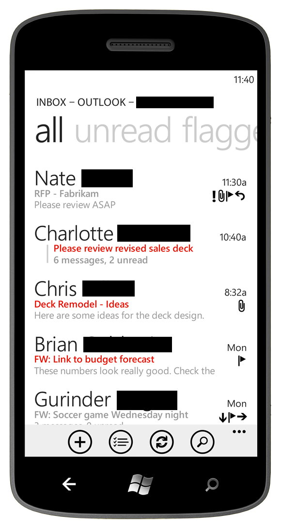 Windows phone 7.5 mango