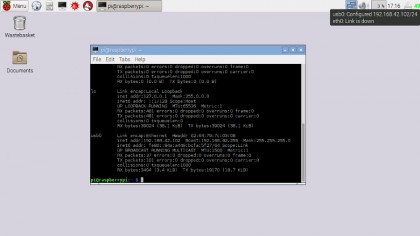 Connect your Android phone to your Pi, and you can use it for wireless networking