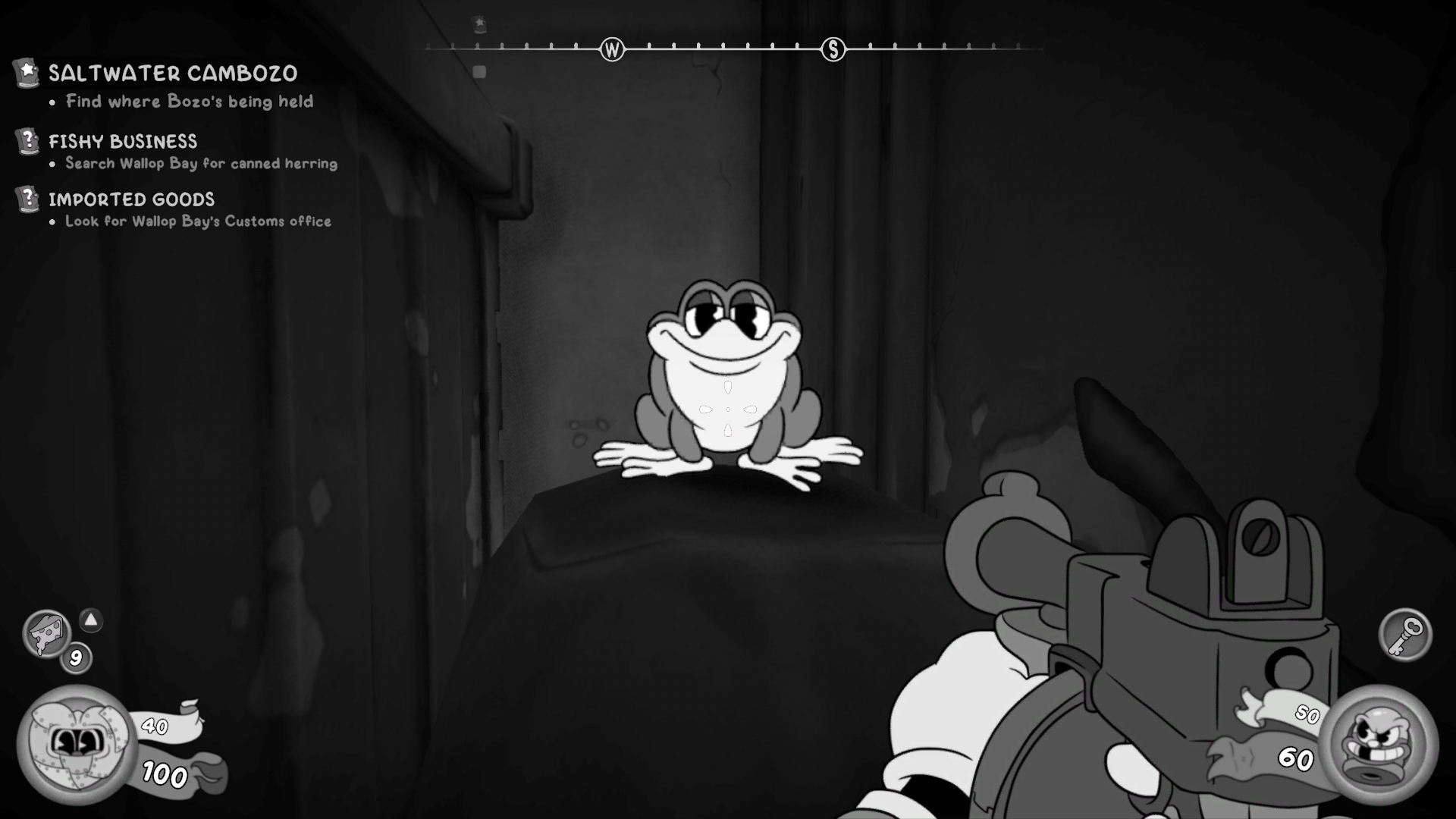 A frog in Mouse P.I. for Hire