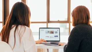 Two Women Working on an Online Store