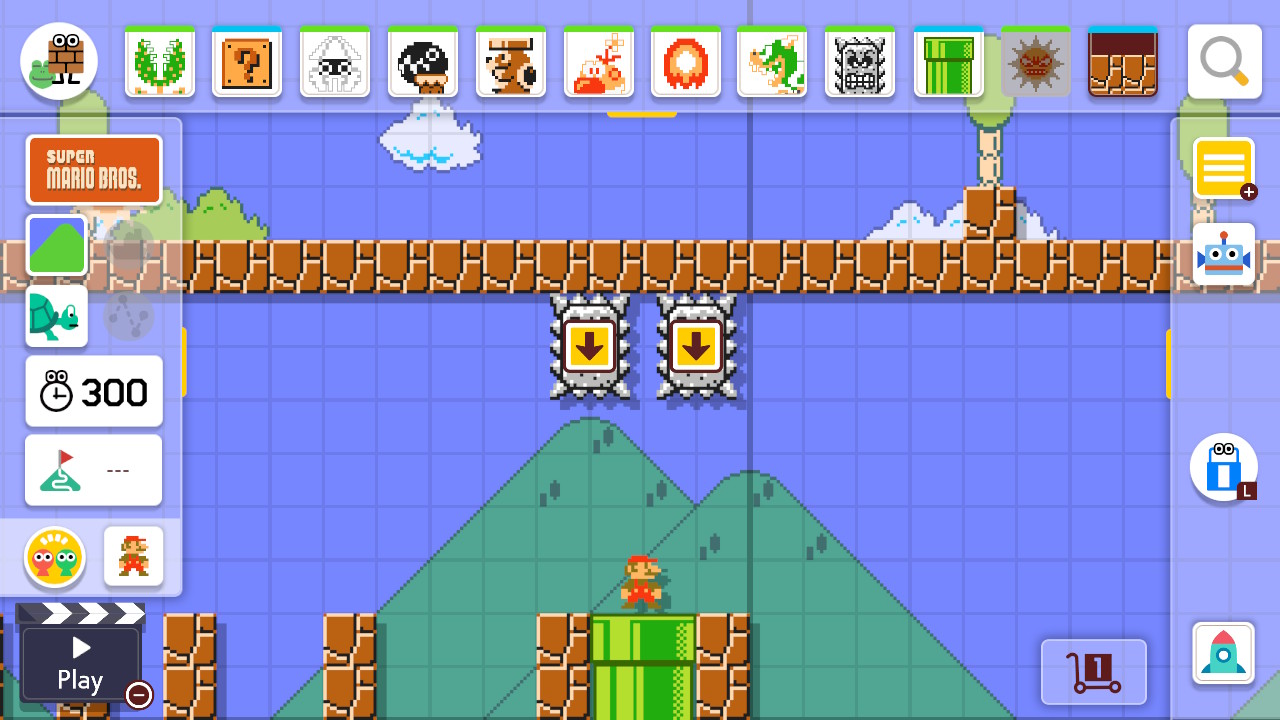 Planning Mario's doom, the old-fashioned way: with angry Thwomps (Image Credit: Nintendo / TechRadar)&amp;nbsp;