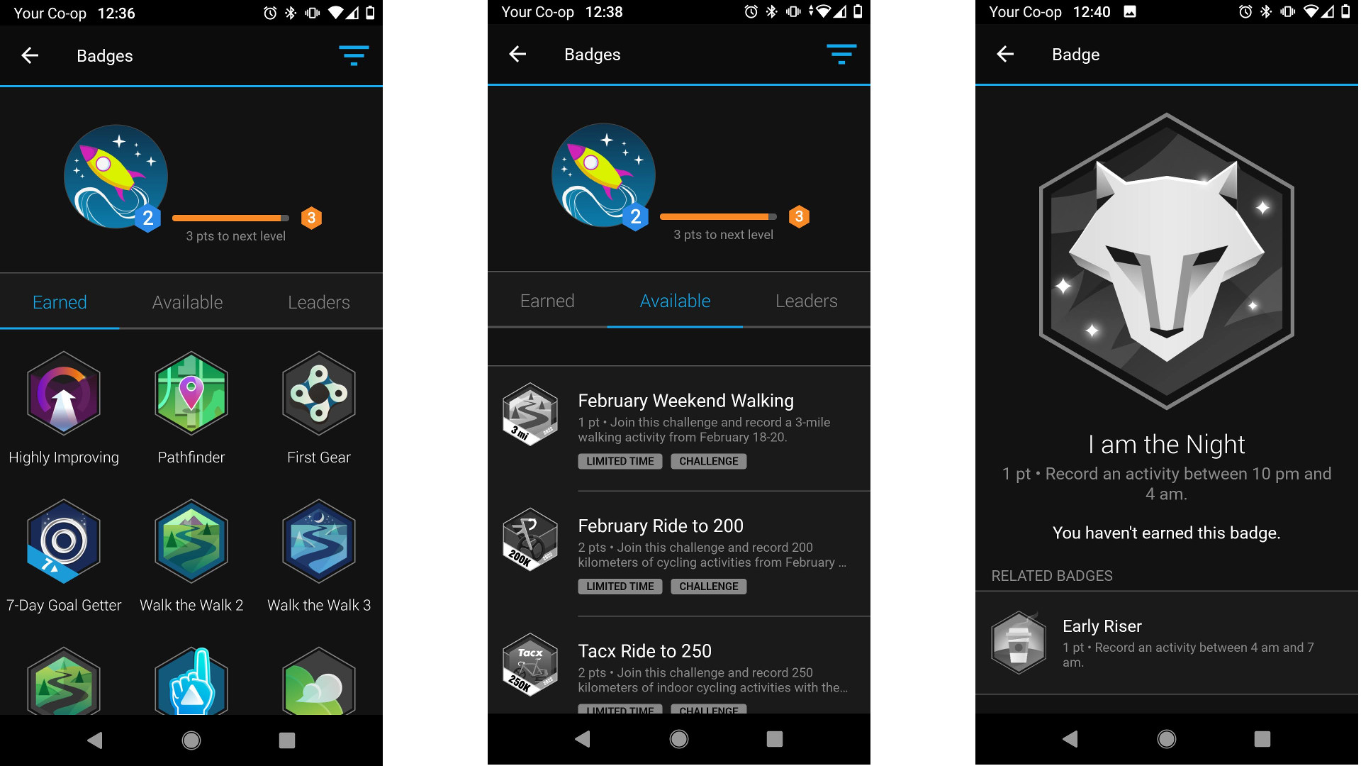 Earning badges in Garmin Connect