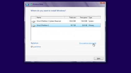 Installing server screenshot