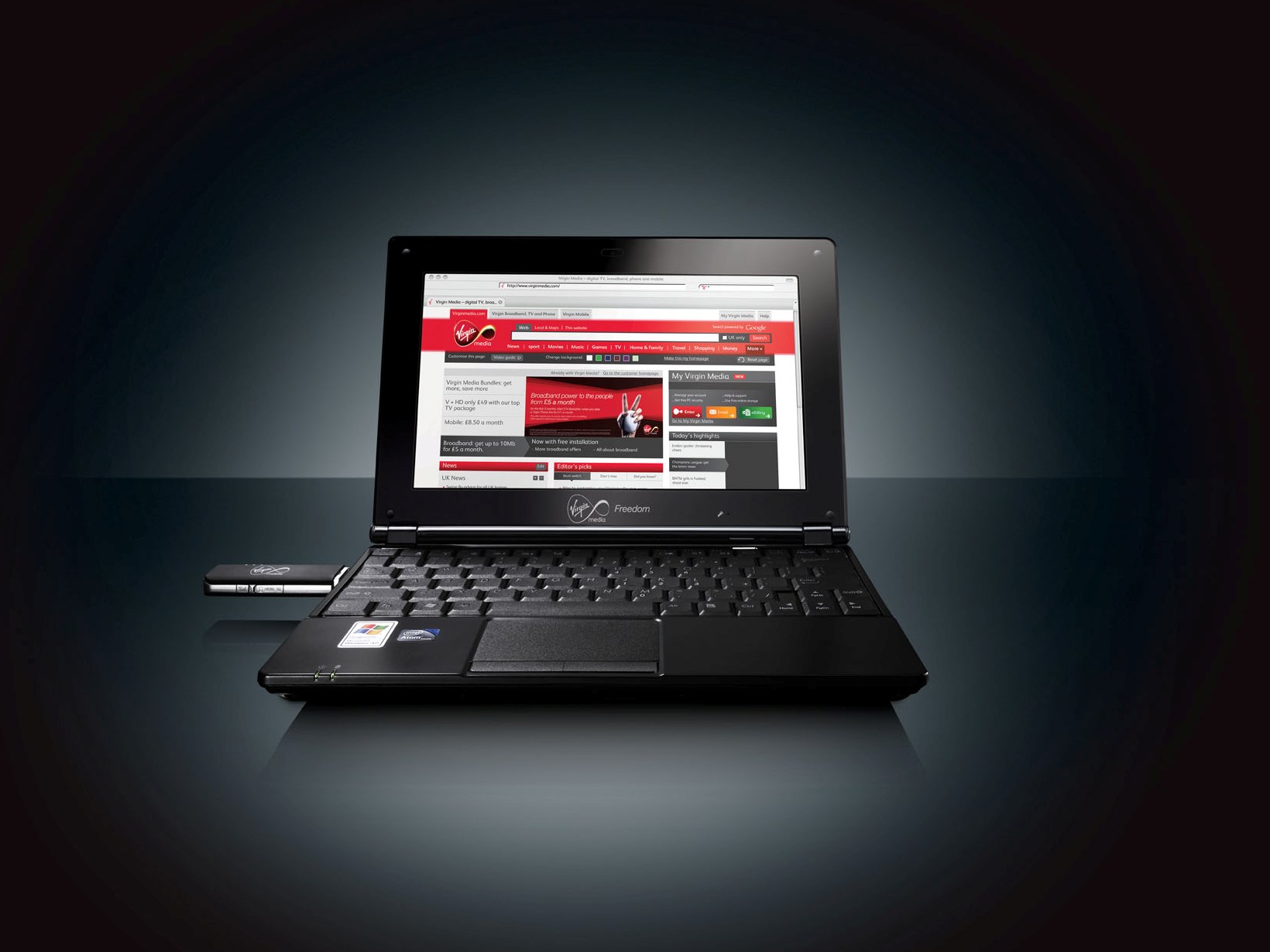 Virgin Media Freedom Netbook