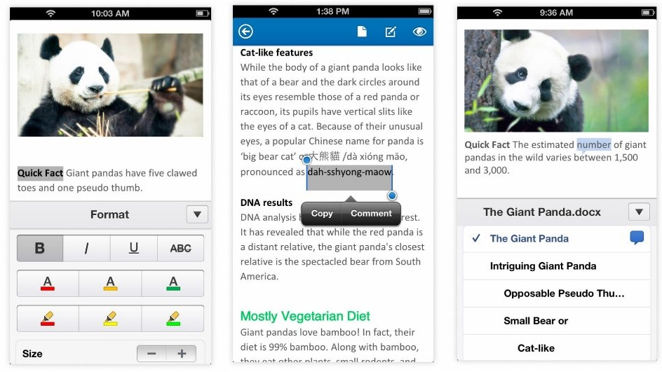 Android and iPad versions of Office will follow the iPhone one.