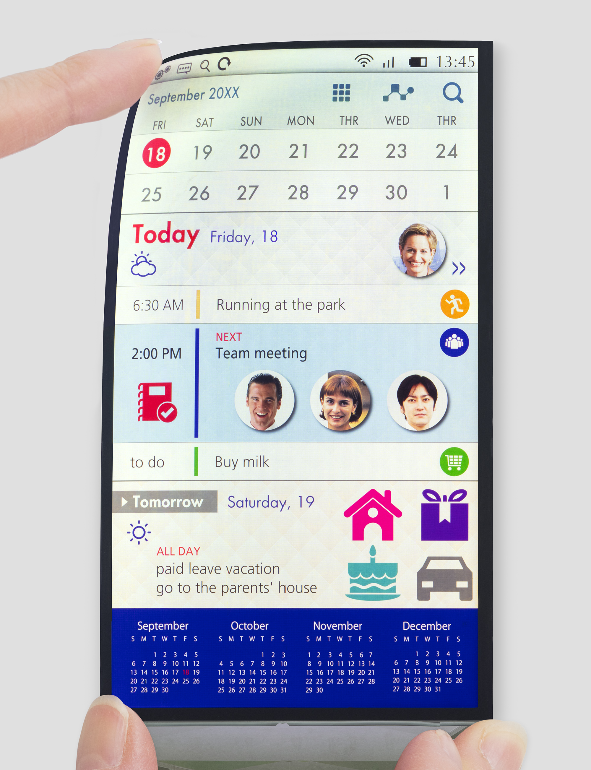 Japan Display's flexible LCD screen