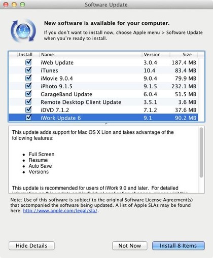 Software update