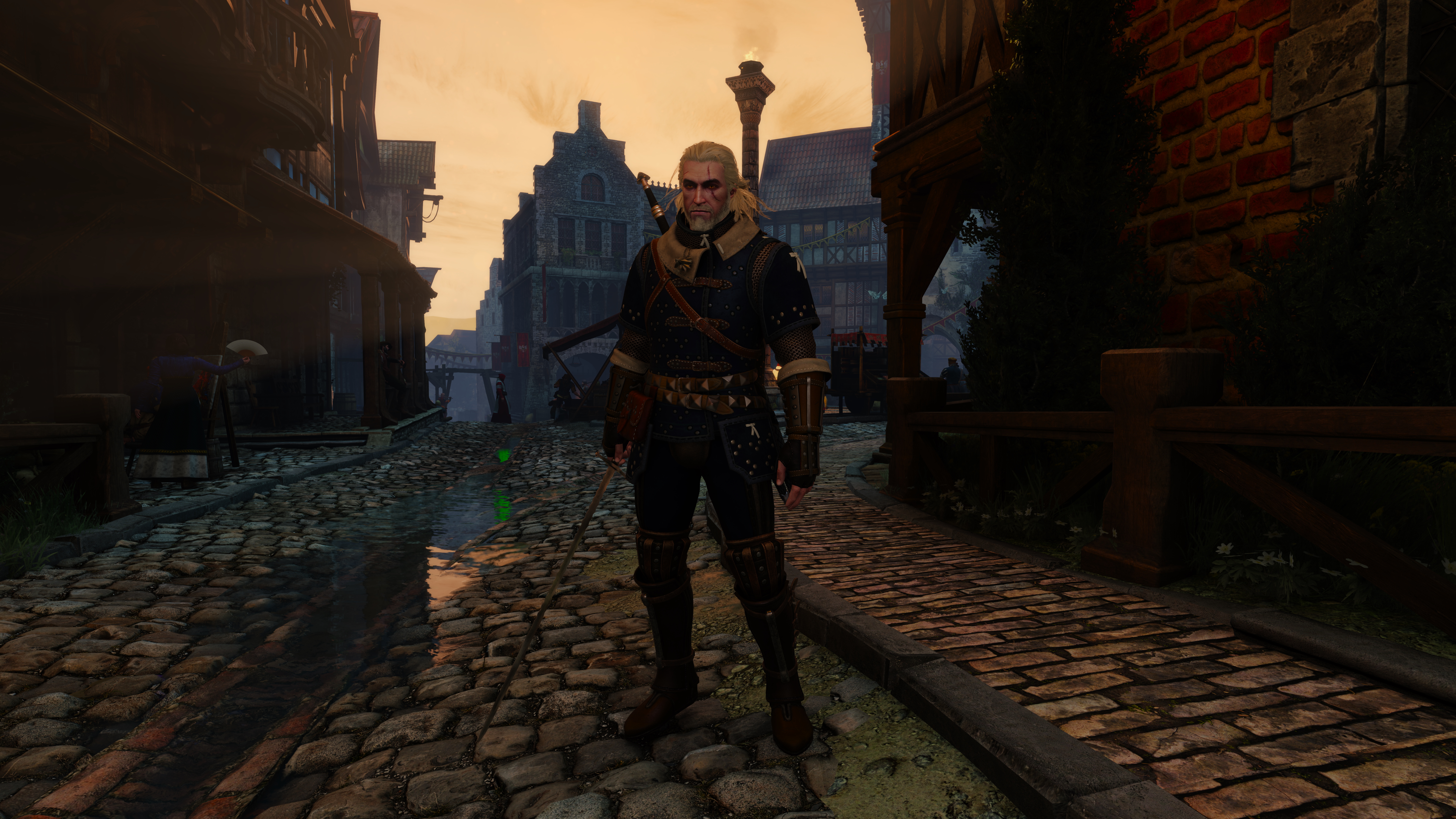 8K screenshots of The Witcher 3 game