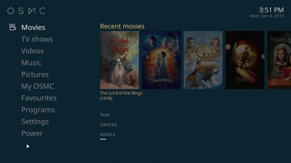 OSMC allows you to access your entire digital media collection on tap
