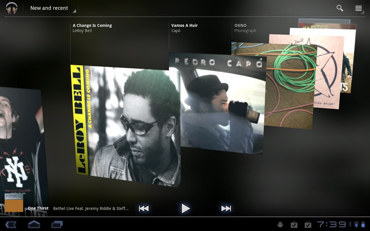 android 3.0 music