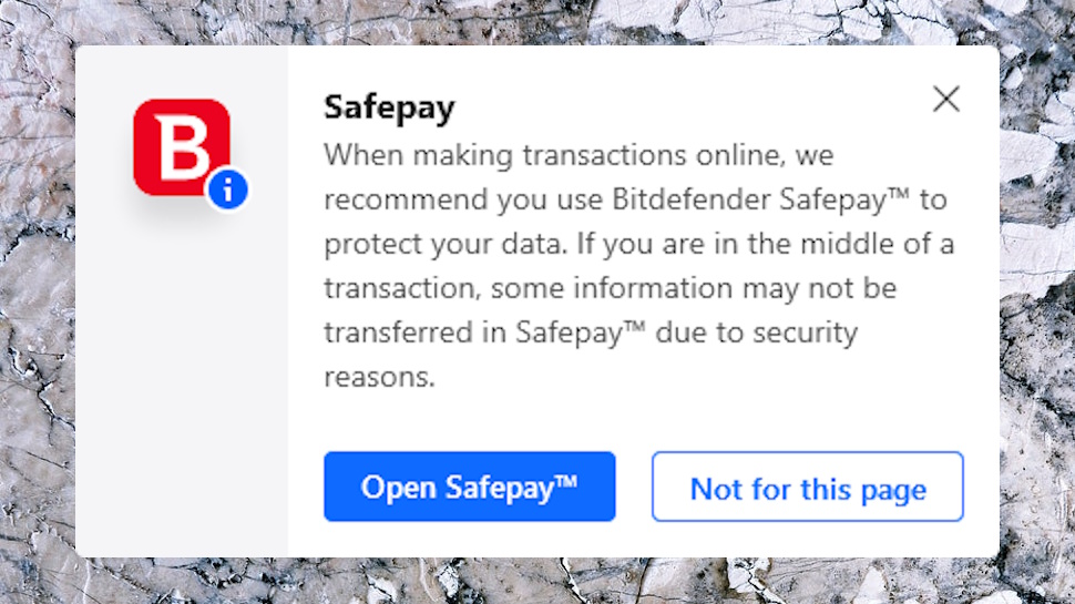 Safepay banking alert