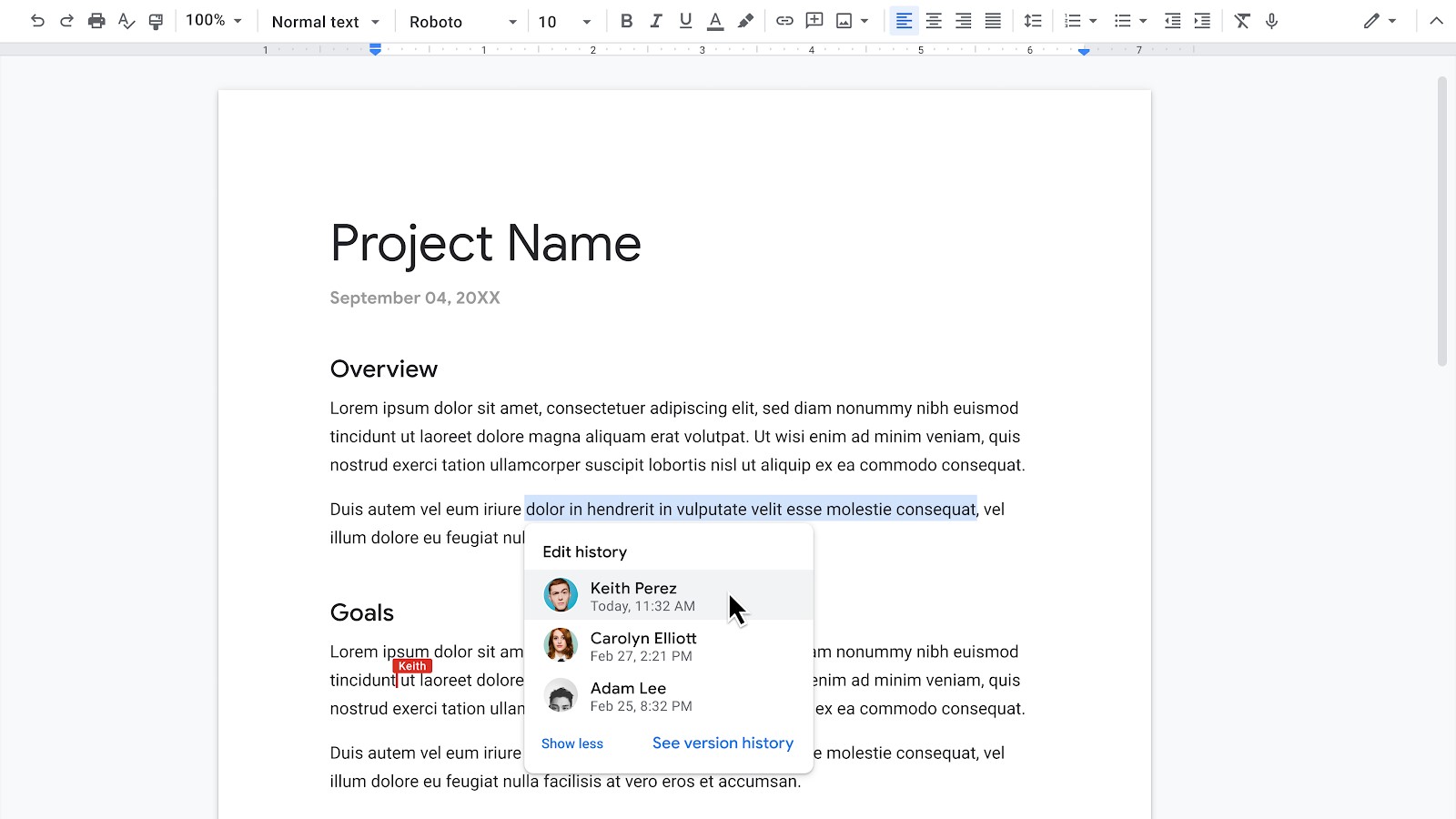 Show Editors