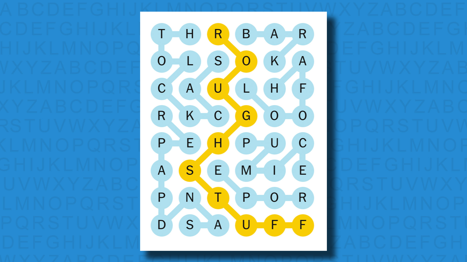 NYT Strands answers for game 417 on a blue background