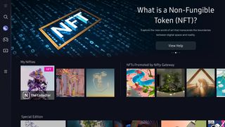 Samsung's new NFT platform debuting on 2022 QLED TVs.