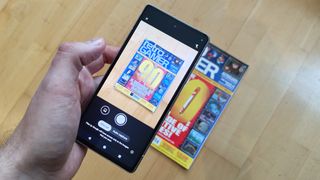Google Pixel 7a using the scan function in Files by Google