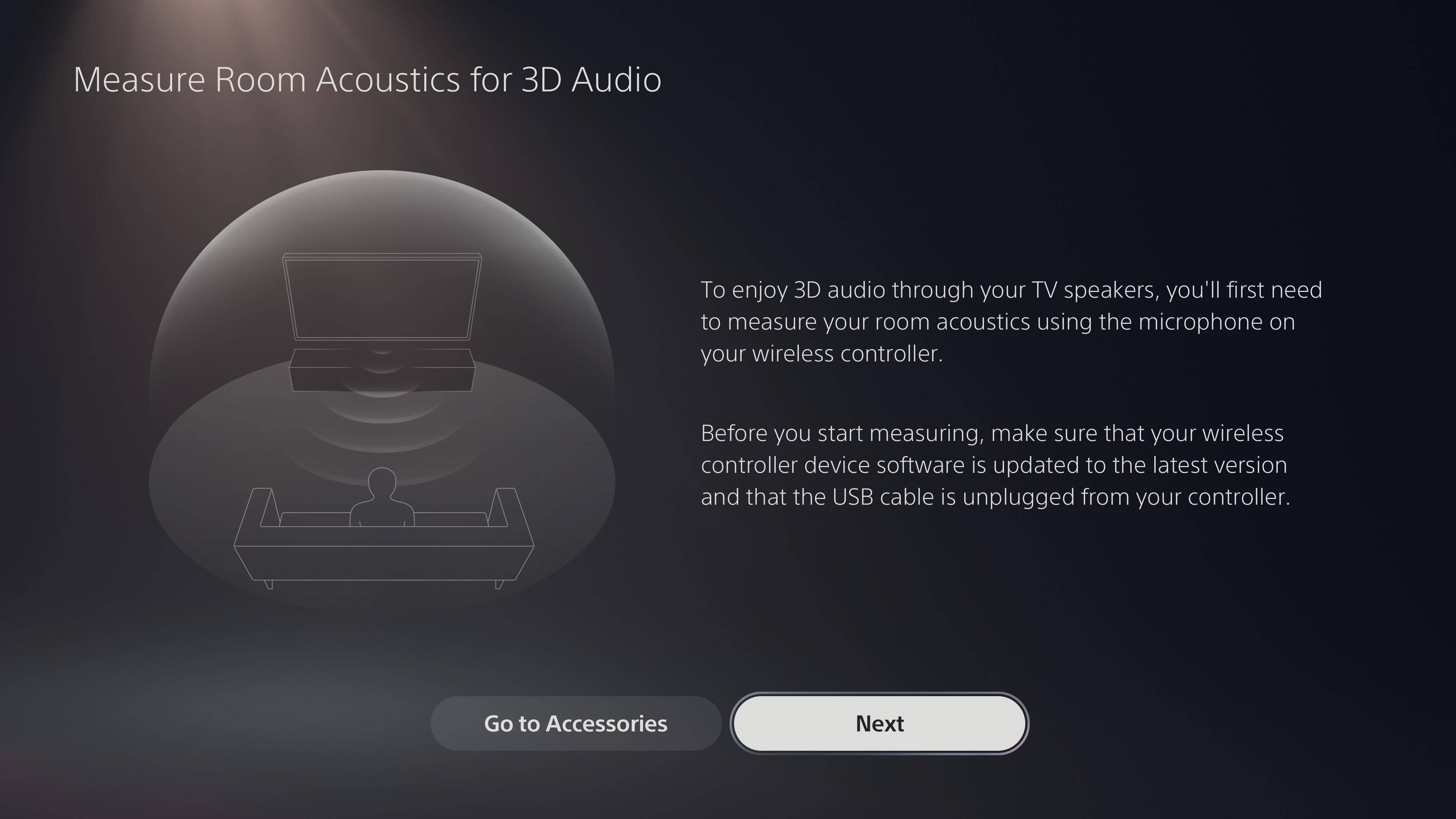 PS5 3D audio for TV speakers
