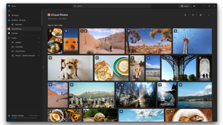Screenshot of new Apple iCloud on Windows 11 app