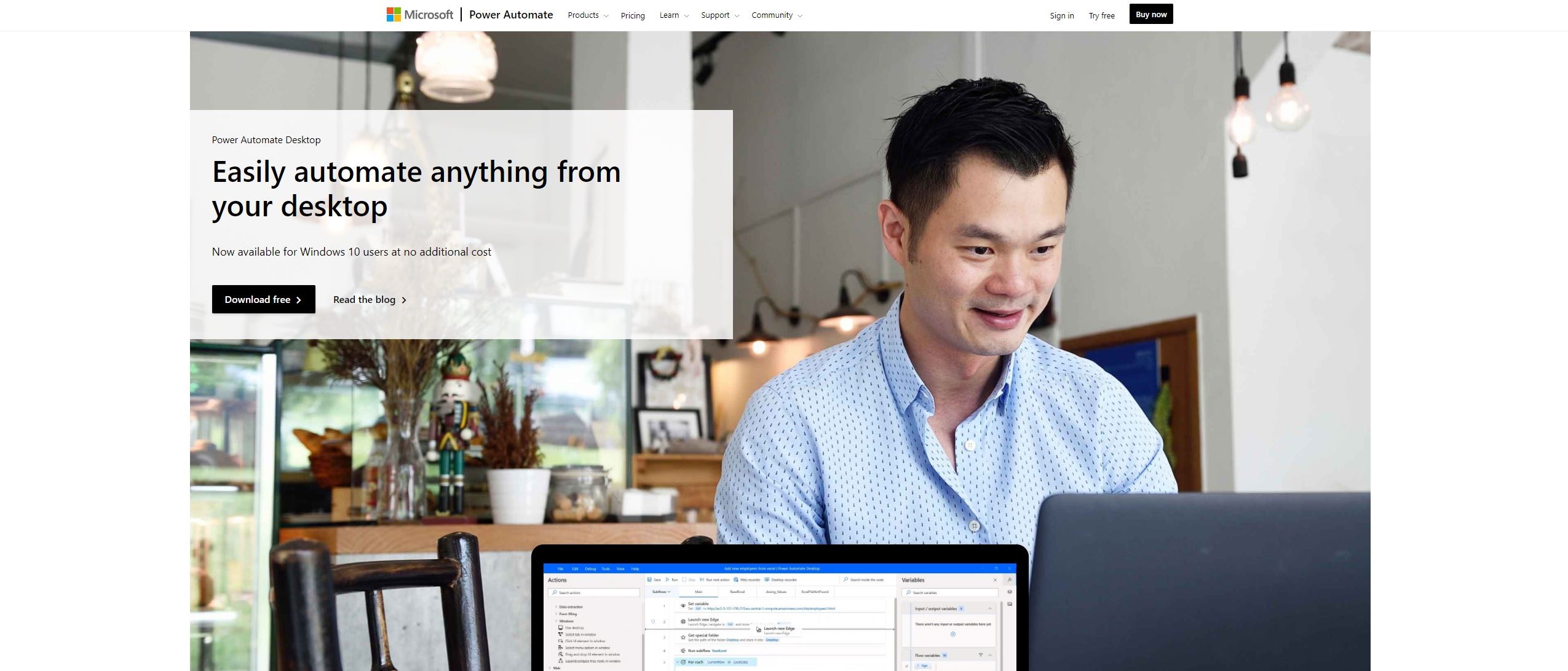 Microsoft Power Automate Desktop 21:9 Hero
