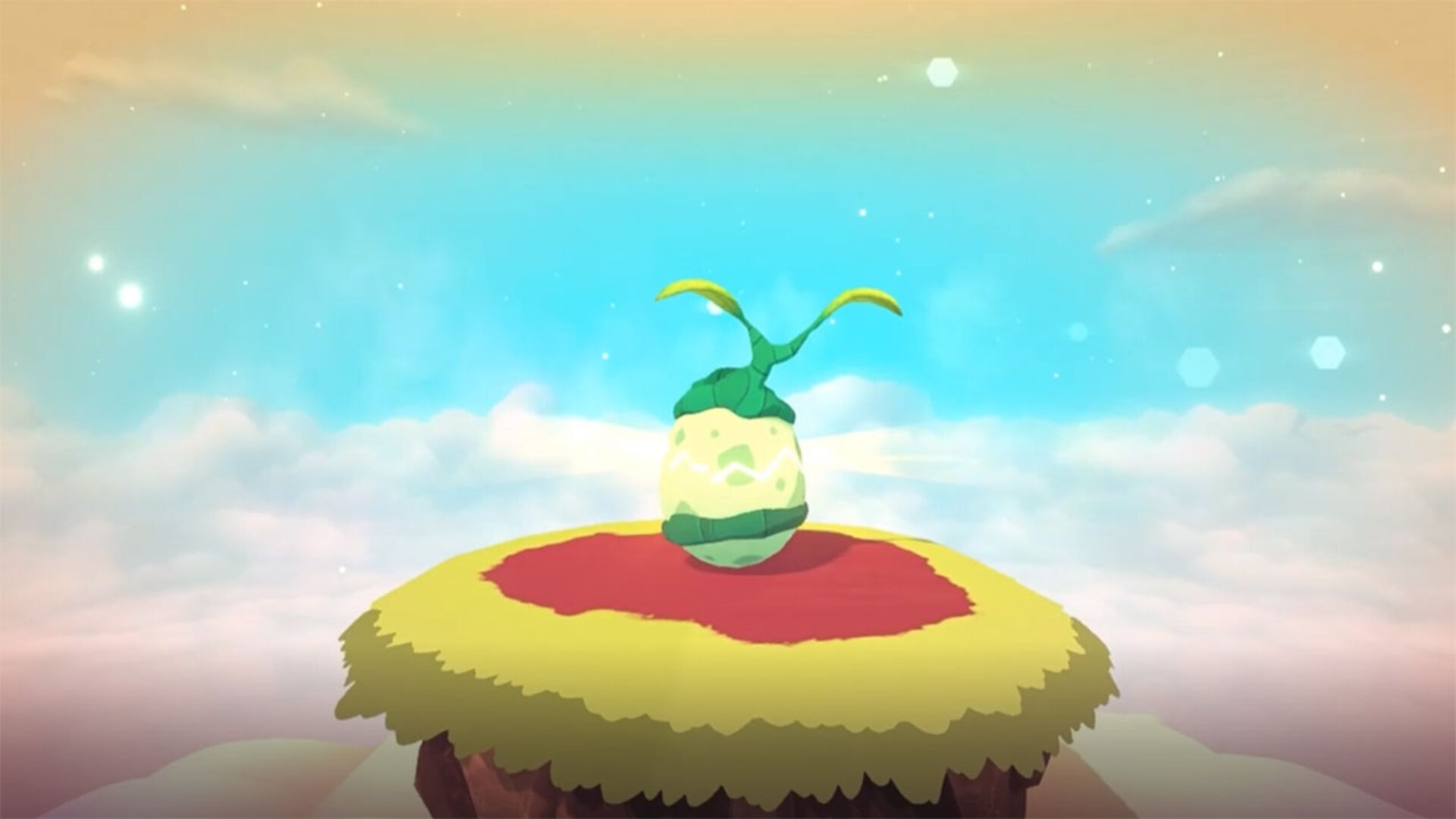 Temtem how to hatch eggs &ndash; a TemTem egg sitting on a platform