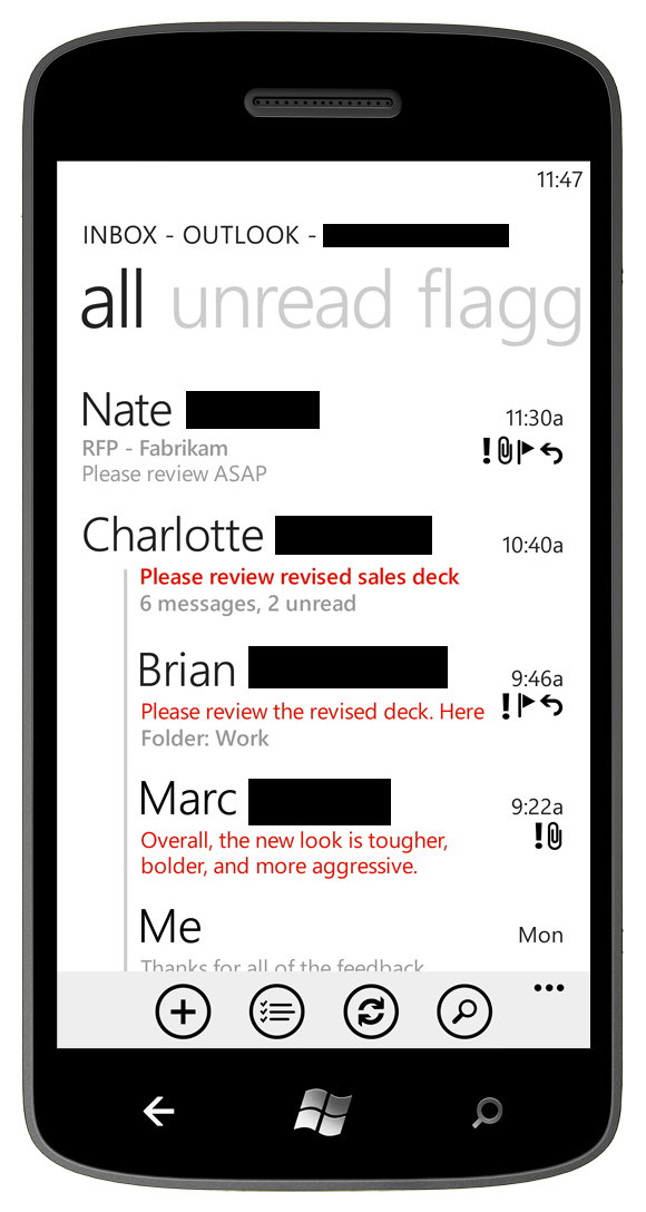 Windows phone 7.5 mango