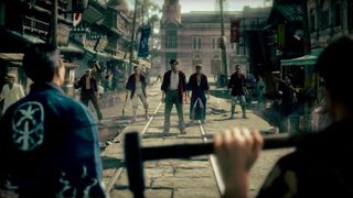 A Stranger Than Heaven promotional image showing a playable character and a handful of enemies.