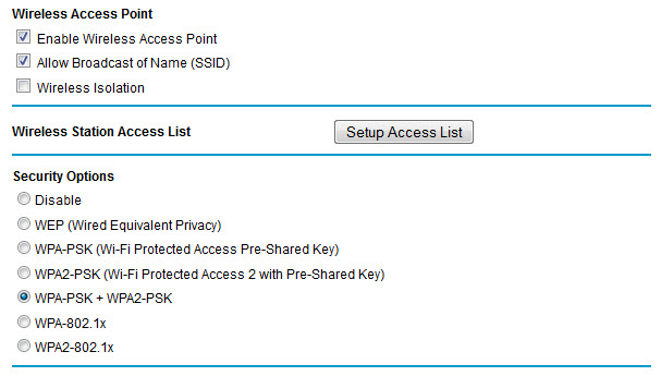 How to setup your network SSID settings