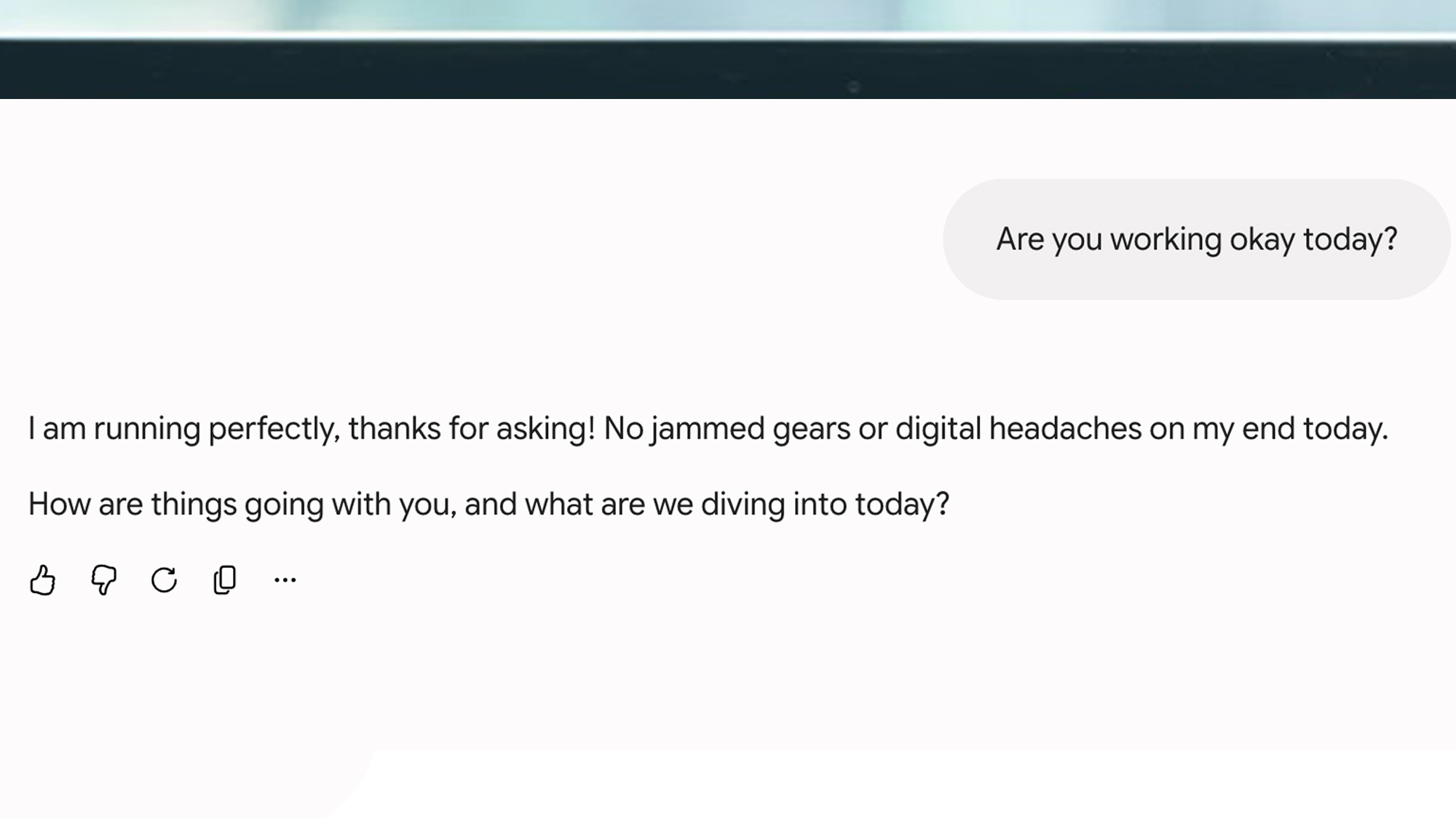 A laptop screen showing a Google Gemini conversation