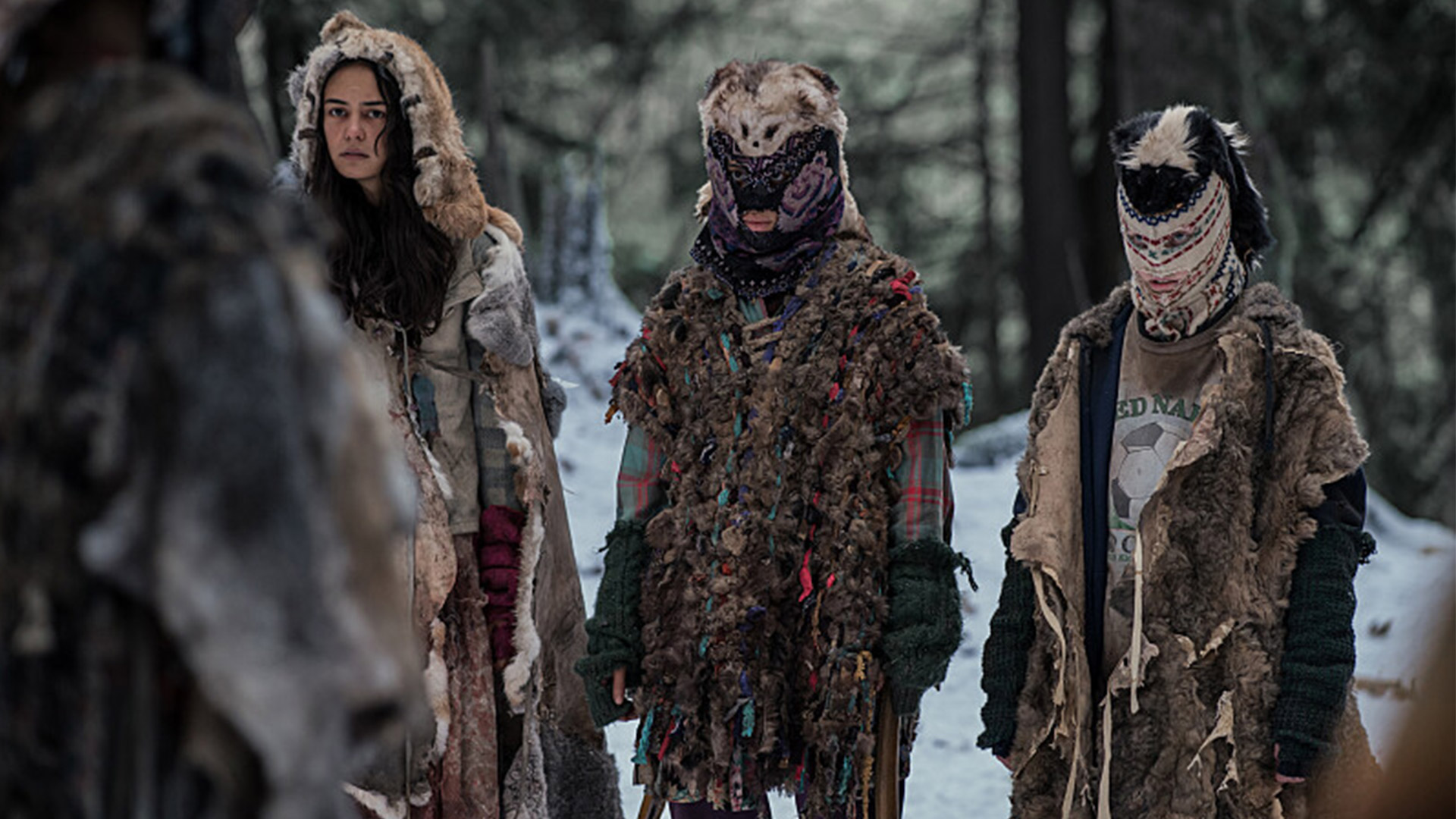 The girls wear their masks in Yellowjackets season 3