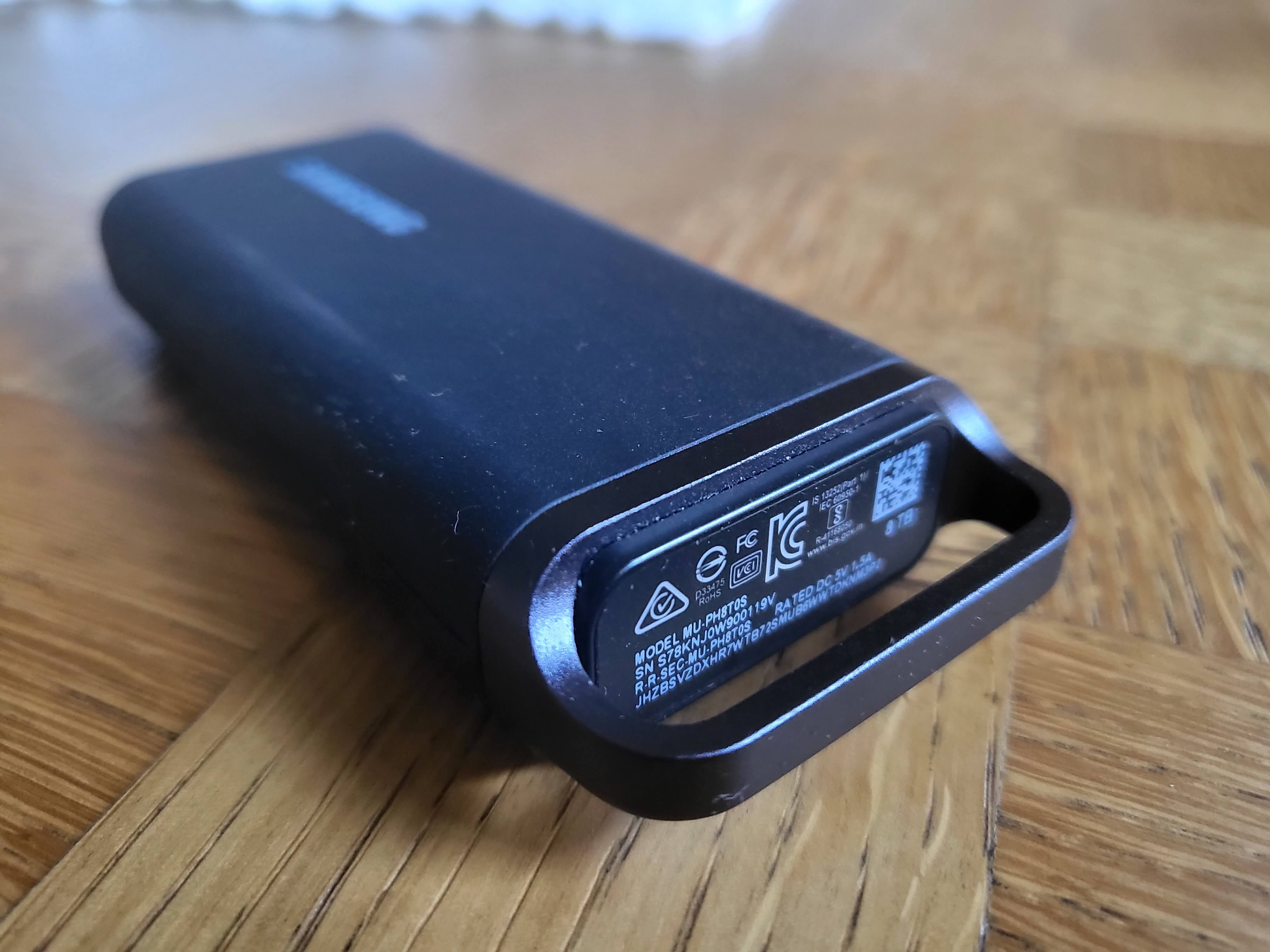 Samsung T5 Evo portable SSD during our tests